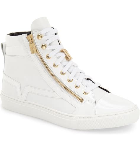 versace sneakers celebrities|versace zipped high top sneakers.